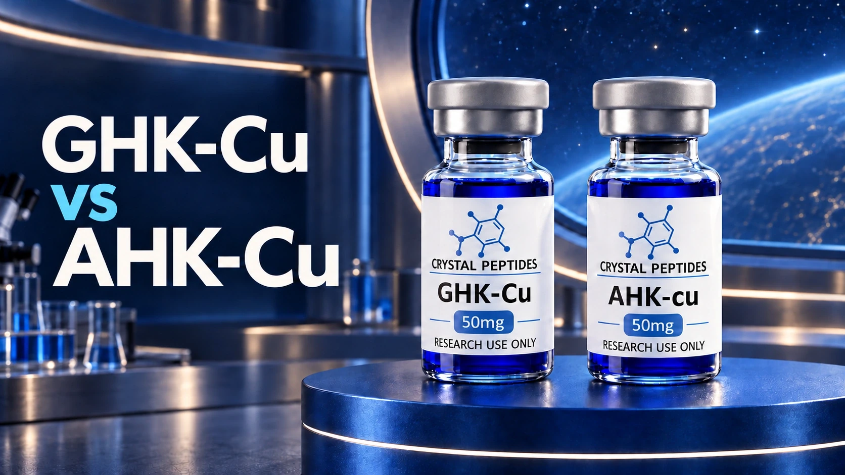 GHK-Cu und AHK-Cu: Was ändert sich, wenn eine Aminosäure ausgetauscht wird?